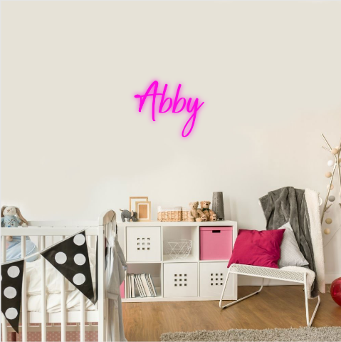 abby neonbord neon naam