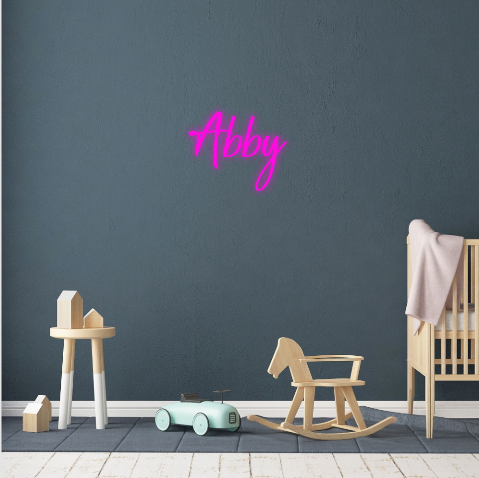 abby neonbord neon naam