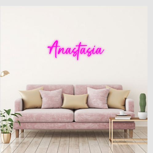 Anastasia neon lamp neon sign tekst naam neonbord