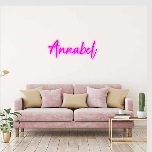 Annabel neon lamp neon sign tekst naam neonbord