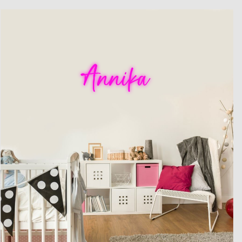 Annika neon lamp neon sign tekst naam neonbord