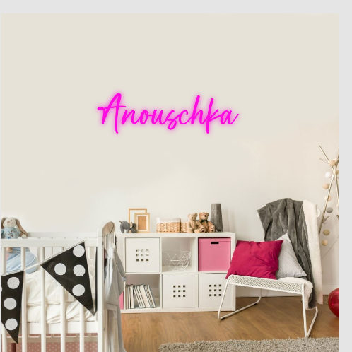 Anouschka neon lamp neon sign tekst naam neonbord