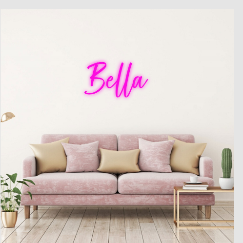 Bella neon lamp naam neonbord 