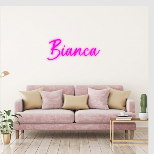 Bianca neon lamp neonbord naam 