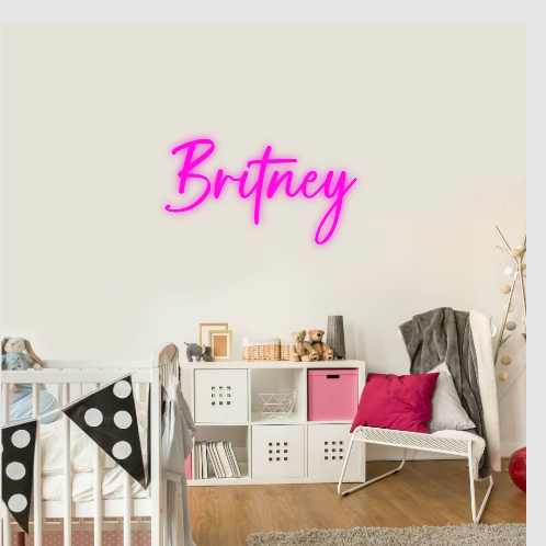 Britney neon lamp neonbord tekst
