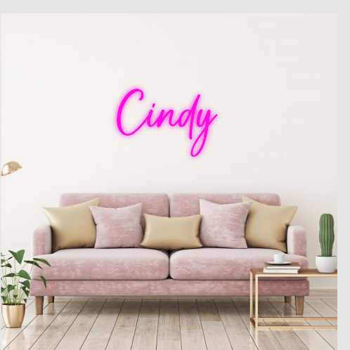 Cindy neon lamp