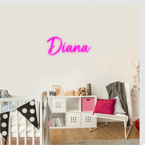 Diana neon lamp