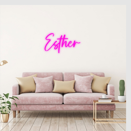 Esther neon lamp