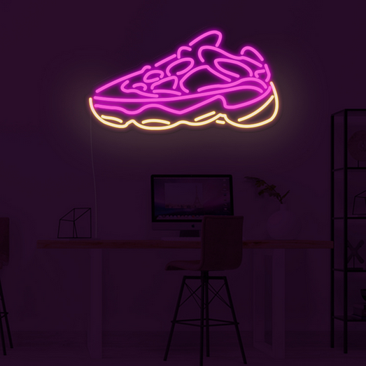 Yeezy 500 - neon lamp - sneaker