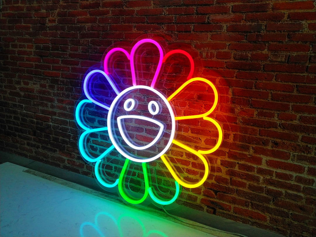 Takashi flower neon lamp