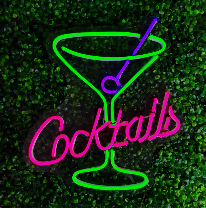 cocktails neon lamp  neonbord neonverlichting