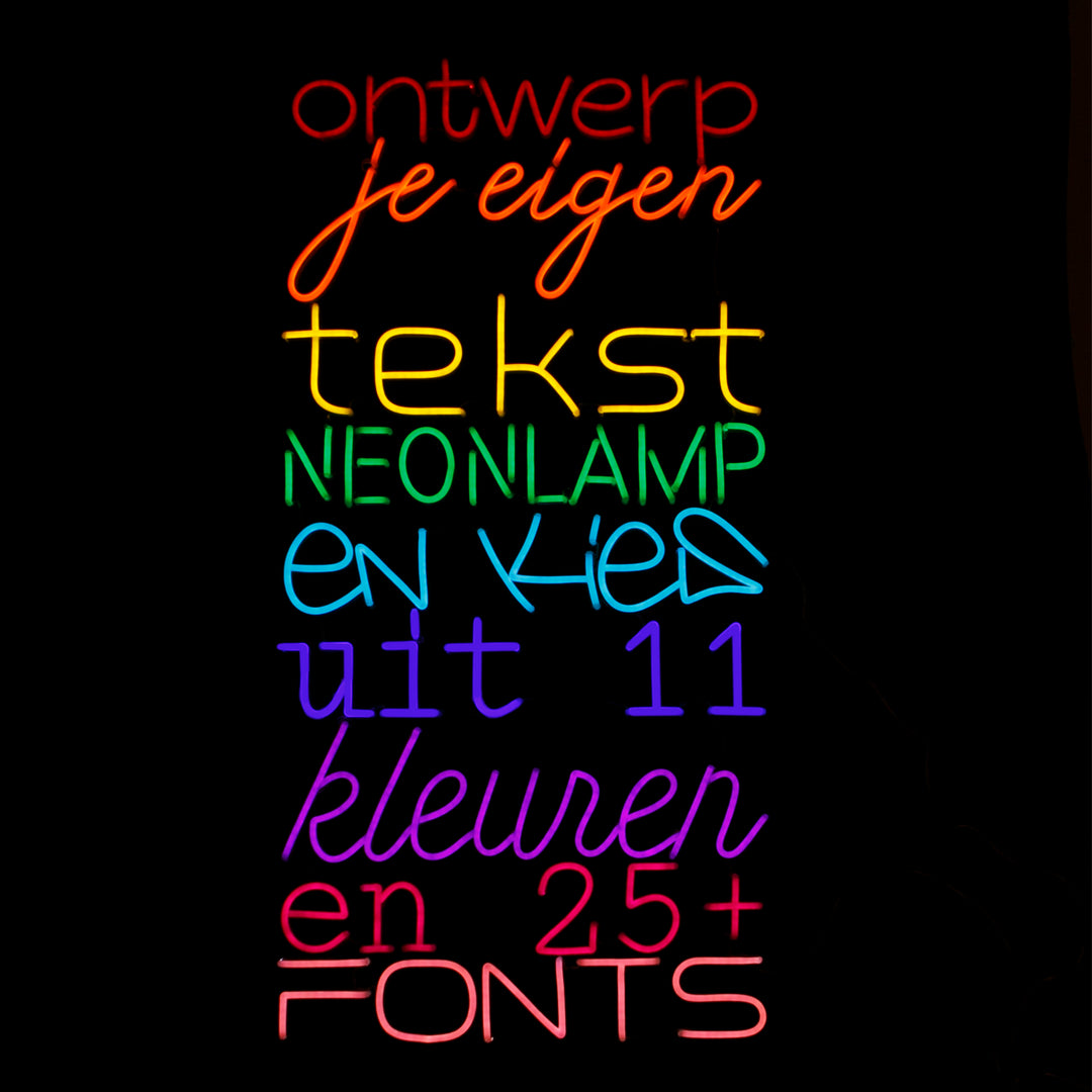 Custom tekst neonlamp