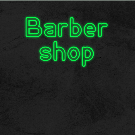 kapper - barber - neon lamp - neonverlichting - neonlicht - tekst neonlamp
