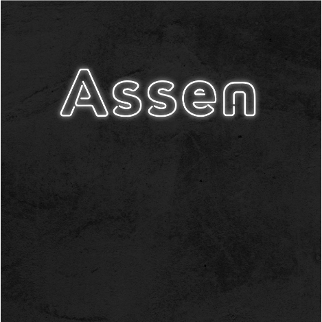assen - neon lamp - neonlicht - neonreclame - neonverlichting