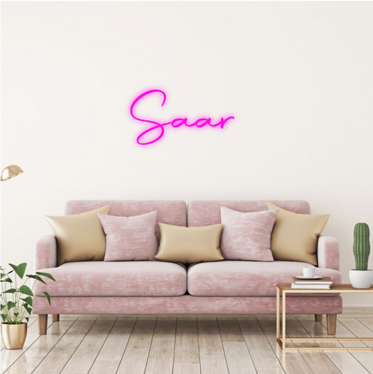 Saar neon lamp