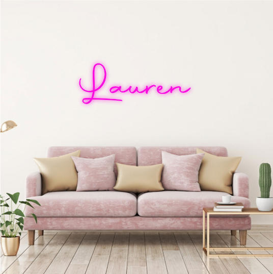 neonlampen.nl tekst neon sign laten maken. Neon lamp online maken. Naam neon lamp laten maken. Neon sign op maat, neonlamp kopen