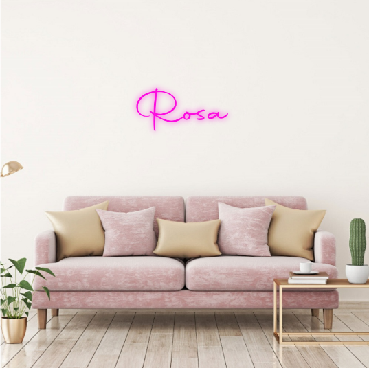Rosa neon lamp