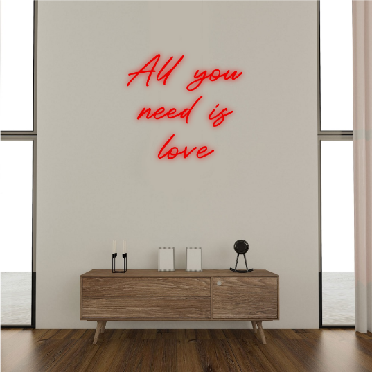 all you need is love neon lamp neon sign neonbord