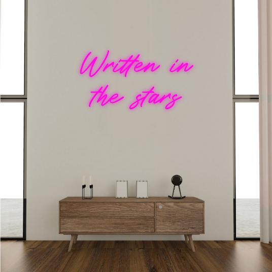 Written in the stars neon lamp neon verlichting neon bord