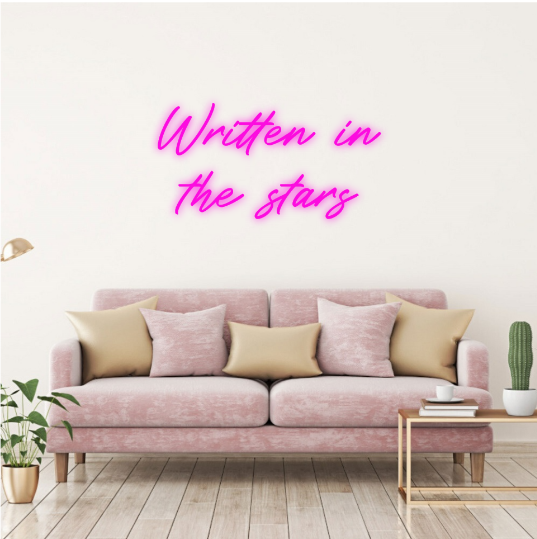 Written in the stars neon lamp neon verlichting neon bord
