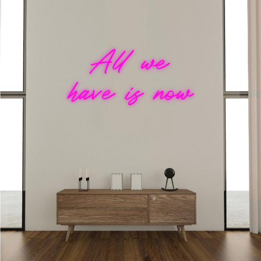 all we have is now neon lamp neon sign neonbord