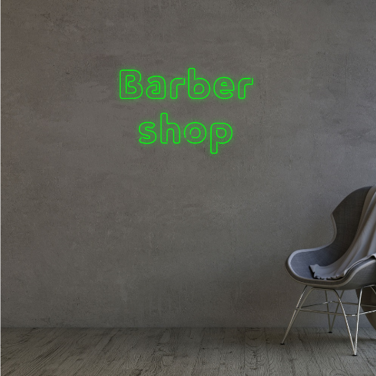 kapper - barber - neon lamp - neonverlichting - neonlicht - tekst neonlamp