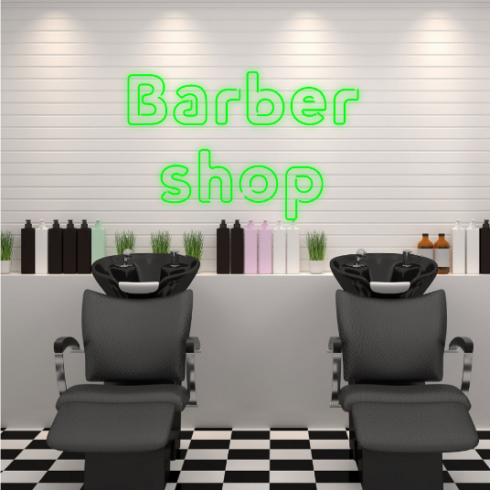 kapper - barber - neon lamp - neonverlichting - neonlicht - tekst neonlamp
