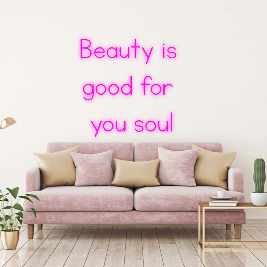 beauty - schoonheidsalon - neon lamp - neonverlichting - neonlicht - tekst neonlamp