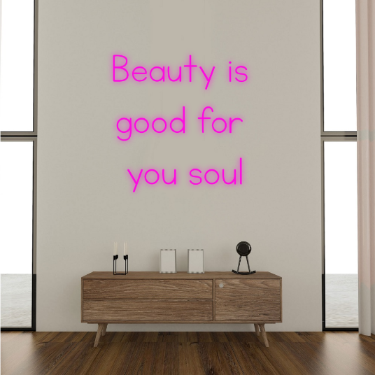 beauty - schoonheidsalon - neon lamp - neonverlichting - neonlicht - tekst neonlamp