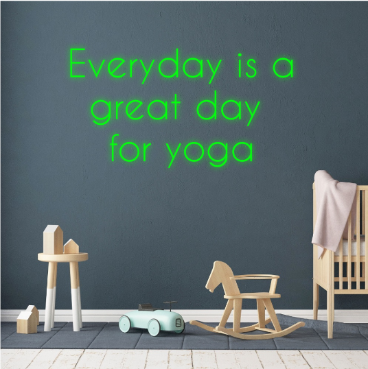 yoga studio - neon lamp - neonverlichting - neonlicht - tekst neonlamp