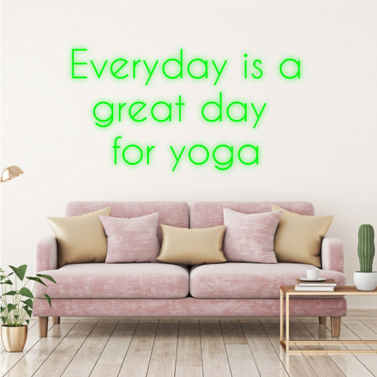 yoga studio - neon lamp - neonverlichting - neonlicht - tekst neonlamp