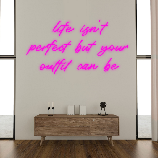 kleding winkel -  - neon lamp - neonlicht - neonverlichting - neon