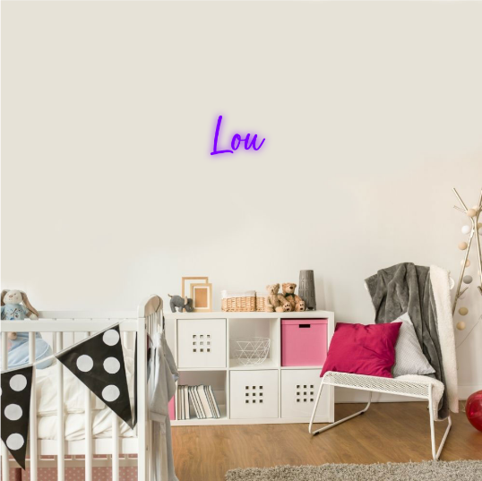 Lou Genderneutrale Naam Neon Lampe