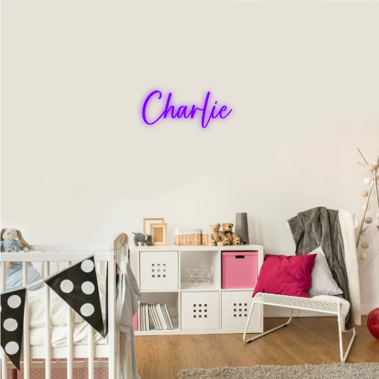 Charlie neon lamp naam neonbord