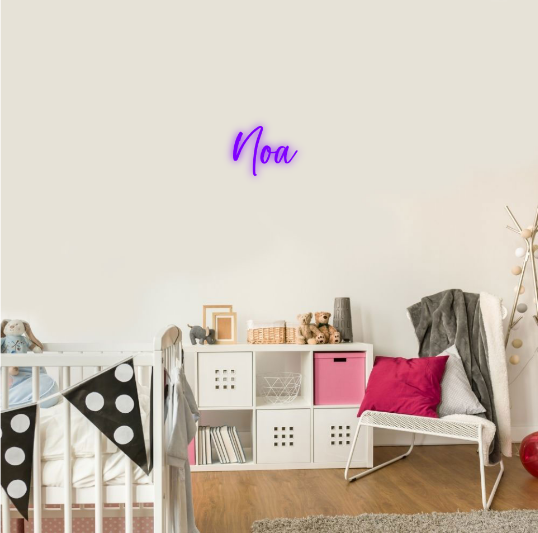 Noa Genderneutrale Naam Neon Lampe