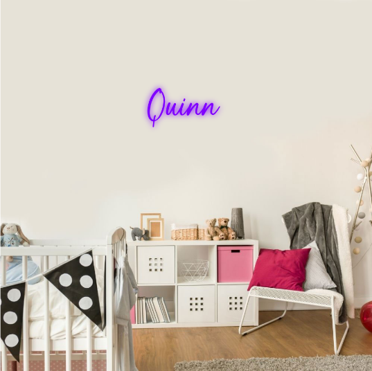 Quinn Genderneutrale Naam Neon Lampe