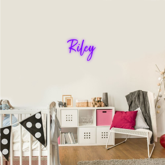 Riley Genderneutrale Naam Neon Lampe