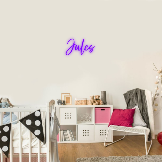 Jules Genderneutrale Naam Neon Lampe